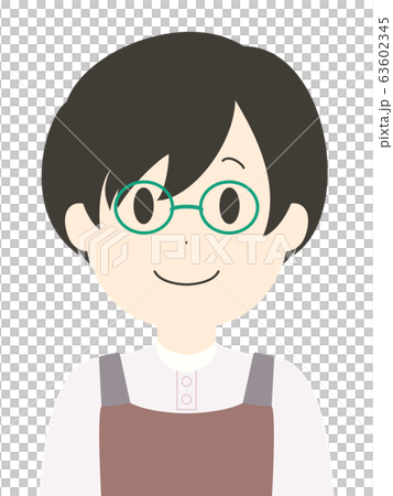 Apron, person, bust up, glasses 63602345