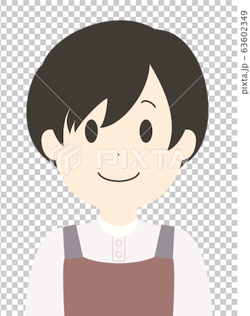 エプロン　人物　バストアップ 63602349