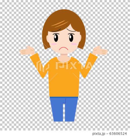 困っている女性 困っている女性 63606524