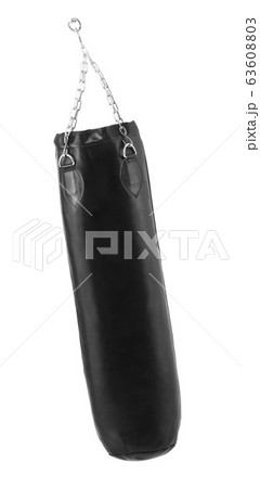 black Punching bag for boxing or kick boxing sport 63608803
