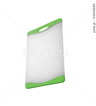 Plastic cutting board isolated on white Plastic cutting board isolated on white 63608889