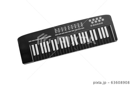 Music keyboard isolated on white Music keyboard isolated on white 63608908