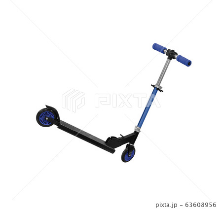 Children scooter isolated on white Children scooter isolated on white 63608956