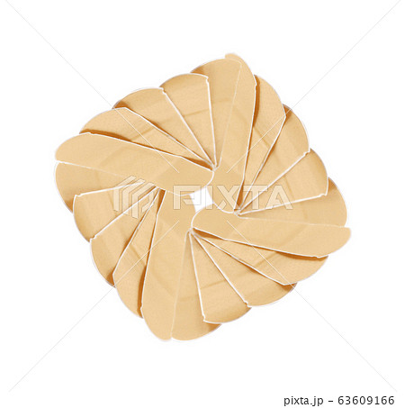 Adhesive plaster isolated on white Adhesive plaster isolated on white 63609166