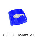 Children's blue chamber-pot isolated 63609181