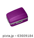 violet suitcase isolated over a white 63609184