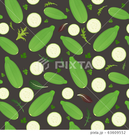 Whole marrow vegetables and slices isolated on 63609552