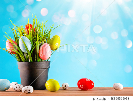 Happy Easter greeting card Happy Easter greeting card 63609643