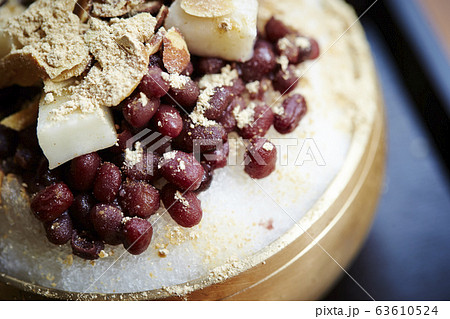 パッピンス 韓国風かき氷の写真素材