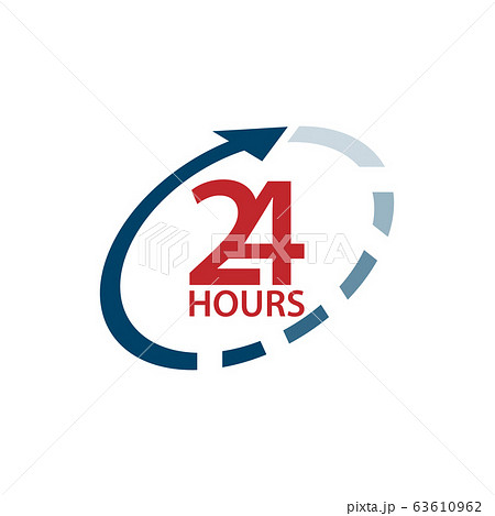 The 24 hours icon design image The 24 hours icon design image 63610962