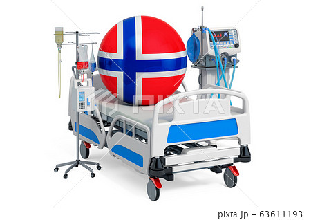 Norwegian Healthcare, ICU in Norway. 3D rendering 63611193