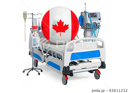Canadian Healthcare, ICU in Canada. 3D rendering 63611232