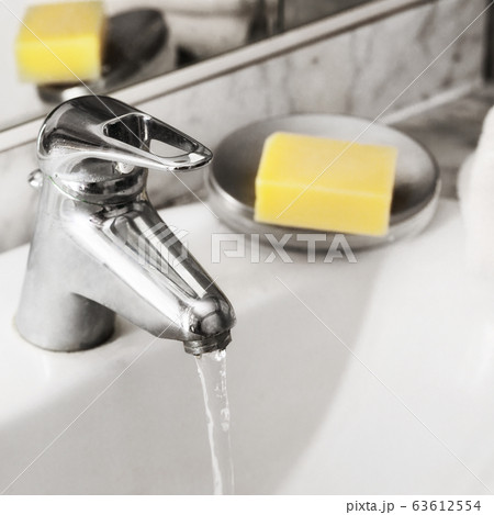 Washing hands for prevention against any virus concept. Washing hands for prevention against any virus concept. 63612554