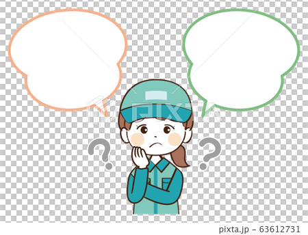 女人,送貨員,講話泡泡,懷疑 女人,送貨員,講話泡泡,懷疑 63612731