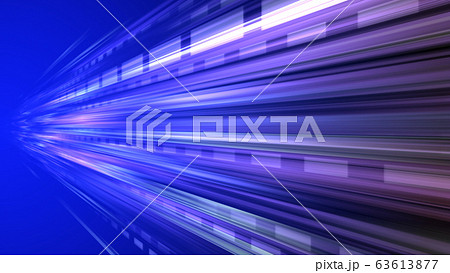 スピード 光 デジタル データ 通信 ネットワーク テクノロジー 情報 3Dイラスト 背景 バック 63613877