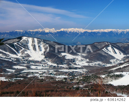 スキー場で自然環境破壊された山 63614262