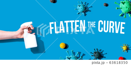 Flatten the Curve theme with sanitizing spray 63618350