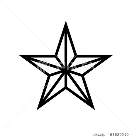 Five pointed black star vector icon on white Five pointed black star vector icon on white 63620510
