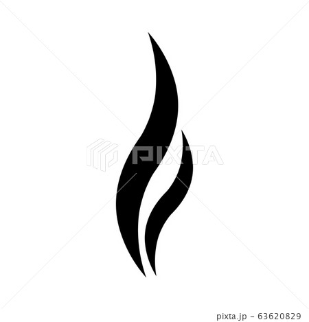 Smoke steam vector icon on white background 63620829