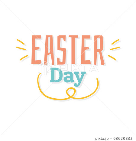 Easter day typography 63620832