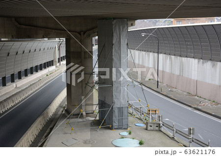 首都高速橋脚、再塗装工事 首都高速橋脚、再塗装工事 63621176
