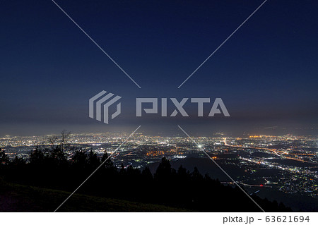 [福岡県]福岡市街の夜景（米の山展望台） 63621694