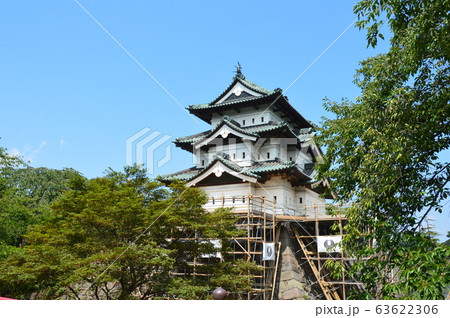 弘前城の天守閣（弘前公園／青森県弘前市） 63622306