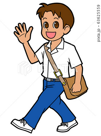 中学生 男子 夏のイラスト素材 中学生 男子 夏のイラスト素材