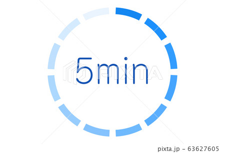 所要時間の目安アイコンのベクターイラスト 63627605