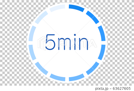 所要時間の目安アイコンのベクターイラスト 63627605