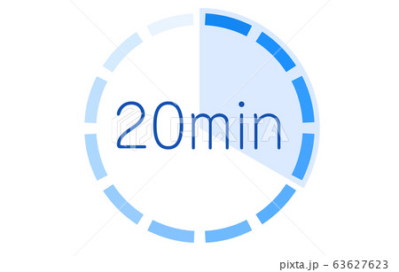 所要時間の目安アイコンのベクターイラスト 所要時間の目安アイコンのベクターイラスト 63627623