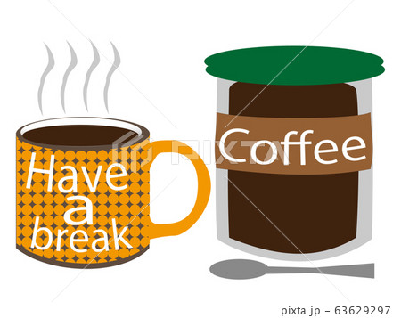 インスタントコーヒーのイメージのイラスト素材