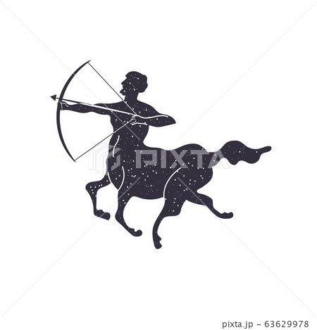 Zodiac sign Sagittarius. The symbol of the astrological horoscope. 63629978