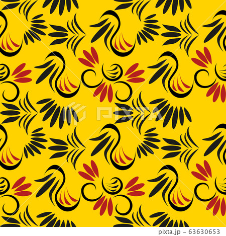 Abstract seamless colourful pattern exotic shapes 63630653