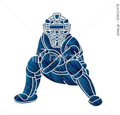 Baseball player action cartoon sport graphic vector. 63631478