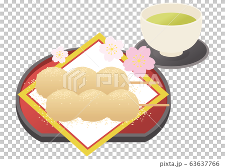 Kinako餃子，茶和櫻花 63637766