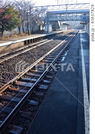 早春の北海道室蘭市JR母恋駅の朝の風景を撮影 早春の北海道室蘭市JR母恋駅の朝の風景を撮影 63637829