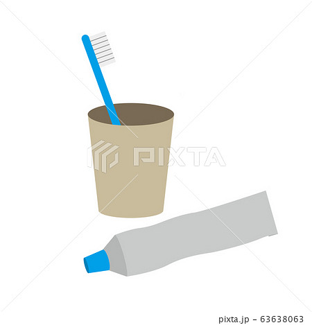 歯ブラシセットのイラスト素材