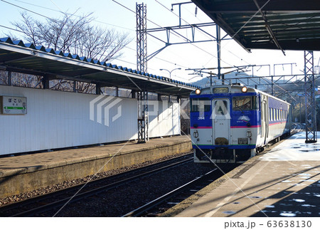 早春の北海道室蘭市JR母恋駅を発着する普通列車の風景を撮影 早春の北海道室蘭市JR母恋駅を発着する普通列車の風景を撮影 63638130