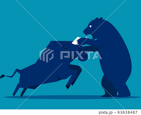 Bull Bear market presents downtrend stock market 63638487