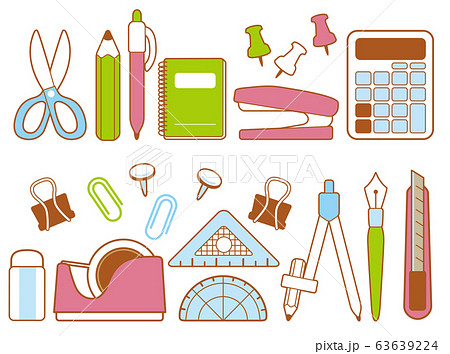 文房具のイラスト素材 63639224