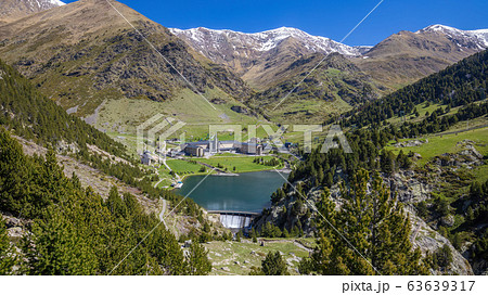 Beautiful Pyrenees mountain landscape from Spain, 63639317