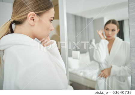 I am beautiful. Portrait of confident young woman 63640735