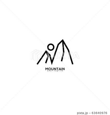 mountain graphic design template vector isolated 63640976