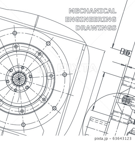 Backgrounds of engineering subjects. Technical illustration. Mechanical engineering 63643123