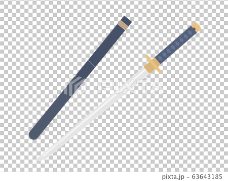 日本刀のイラスト 63643185