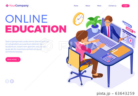 Online distance education from home 63643259