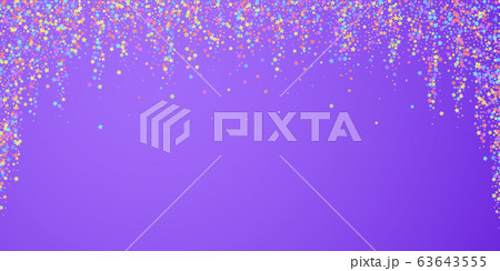 Festive confetti. Celebration stars. Colorful star 63643555