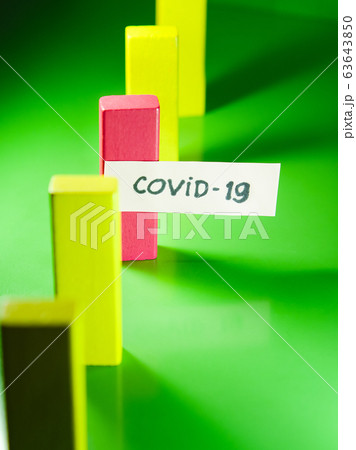 Domino Effect of Social Distancing, Covid-19 Domino Effect of Social Distancing, Covid-19 63643850