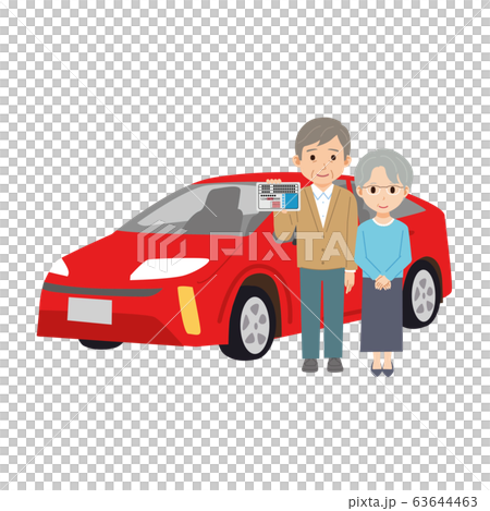 運転免許をもつ シニア イラスト 運転免許をもつ シニア イラスト 63644463